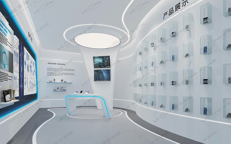 荣誉空间展厅展示设计效果图-光明区企业装修效果图
